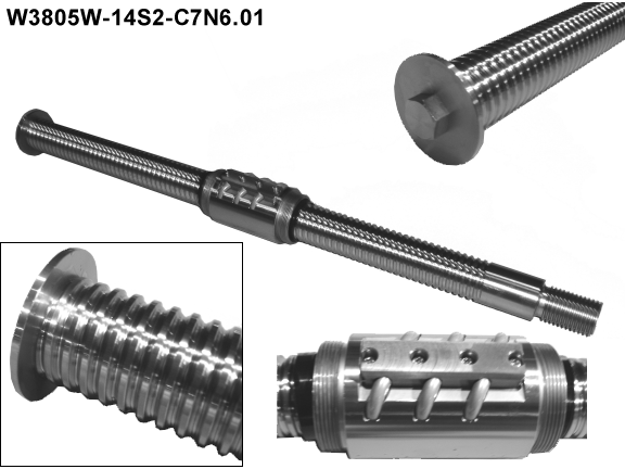 NSK 38mm ground screw, 6mm lead
