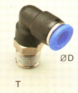 1/2T x 1/4NPT Male Elbow (Swivel)