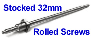 32mm ø rolled ball screws