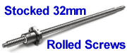 32mm  rolled ball screws